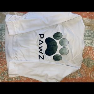 MAKE OFFER * White Forest Pawz Hoodie